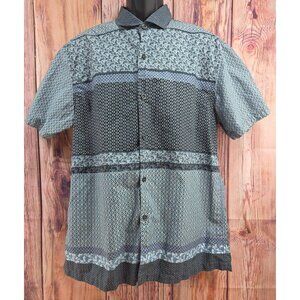 Tommy Bahama Mens Short-Sleeve Silk Blend Shirt Large